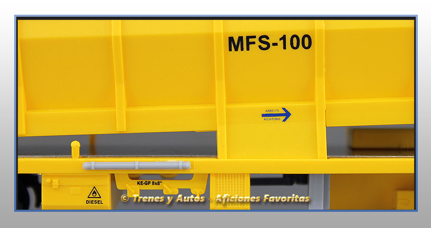 Vagón de transporte y unidad de silo MFS 100 - Plasser & Theurer